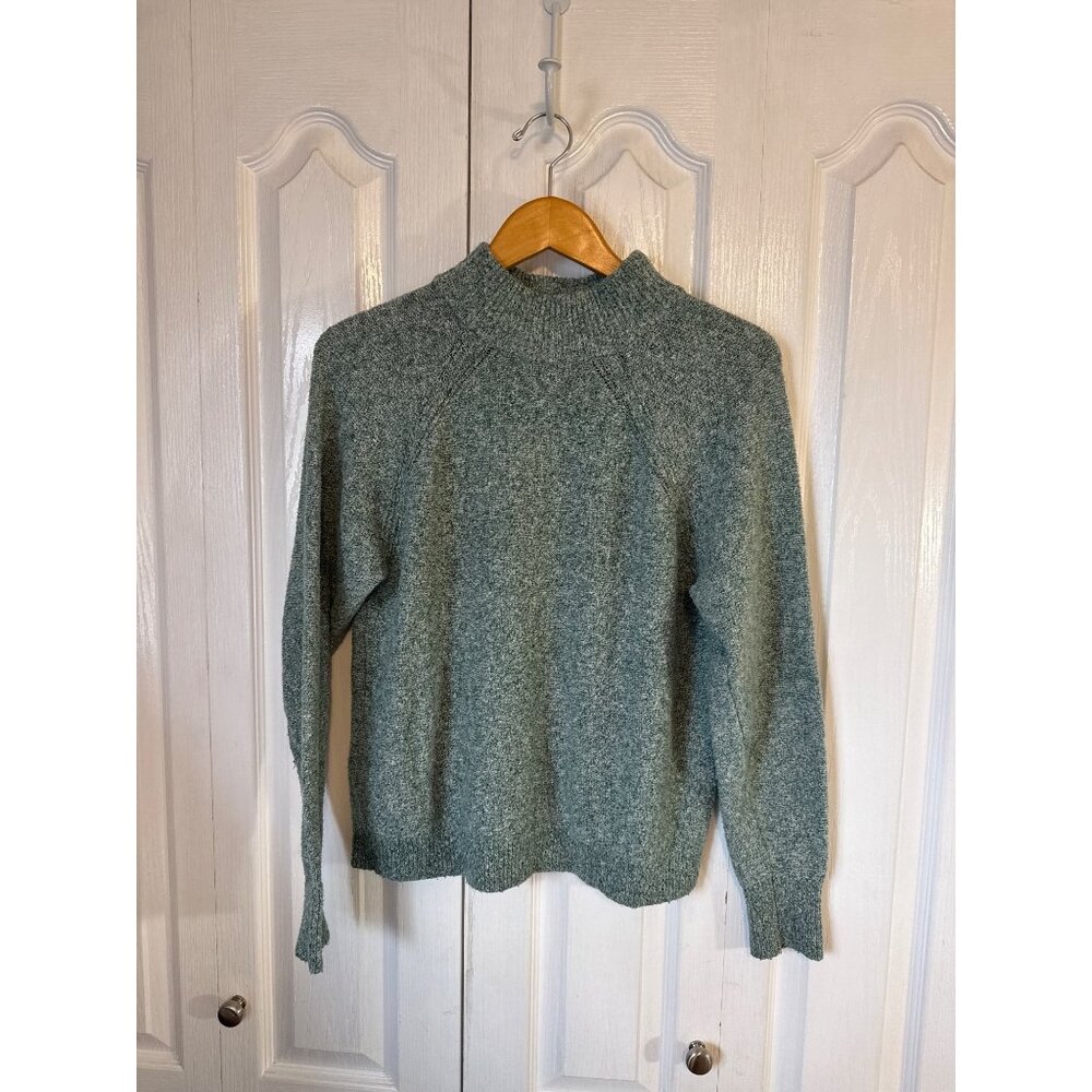 Abercrombie & Fitch‎ Green Knit Sweater L Women's Raglan Crew Neck Y2K